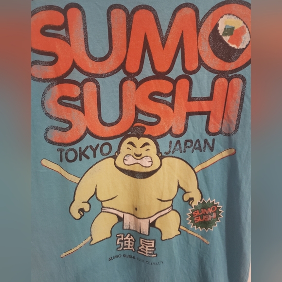 2/$25 🕷️ SUMO SUSHI Japanese tee - Picture 2 of 3